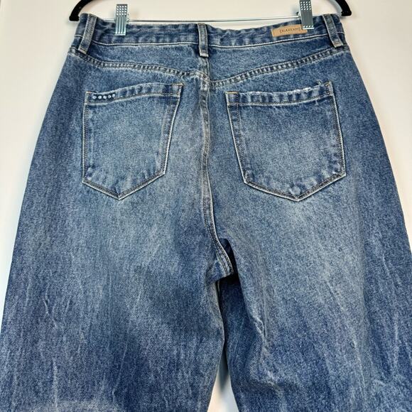 BLANK NYC The Madison Crop Distressed Jeans 100% Cotton Size 28 - Picture 6 of 12